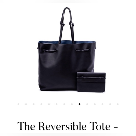 VON HOLZHAUSEN Reversible Tote in Black/Navy - Picture 2 of 7